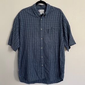 Columbia Men's Blue Plaid Casual Shirt